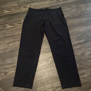 FABLETICS The Only Pant Classic Fit Men's Polyester Stretch Pants Black 38x33